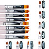 8 Pcs Premium Nail Brush Pens With Wooden Handle Uv Gel Art Gradient And Flower Design Tools For Professional Manicure Perfect Valentine S