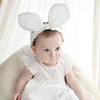 Rqj Baby Girls Rabbit Headband Bunny Ear Headwear Kids Hair Band Headwrap White