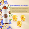 Plant Guru Flaxseed Oil 4 Fl. Oz. Unrefined Cold Pressed 100 Percent Pure Natural Carrier For Skin Face Body Moisturizer And Hair Growth