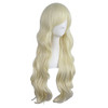 Mapofbeauty 28 Inch Charming Long Curly Full Hair Wig Light Blonde