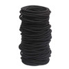 Gosicuka 120 Pcs Black Hair Elastic For Thick And Curly No Metal Hair Ties Value Pack 3Mm