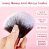 Jessup Brand 25Pcs Professional Makeup Brush Set Beauty Cosmetic Foundation Powder Blusher Eyeshadow Blending Natural Synthetic Hair Brushes