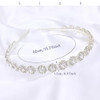 Ammei Headpiece Bridal Headpiece Wedding Headband With Crystal And Flower Girl Hair Accessories Silver 5.5