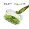 Zejia 10 Gram Sample Containers With Lids Small Containers With Black Lid