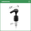 Bar5F Pumps For Shampoo And Conditioner Salon Brand Bottles Black And White
