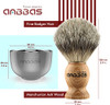 Anbbas 4In1 Badger Hair Shaving Brush Set Lather For Men Smooth Wet Shave