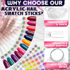 200 Pcs Nail Swatch Sticks For Gel Polish Metal Ring And Number Stickers