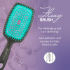 Curl Keeper Flexy Hair Brush Turquoise Detangling Hair Brush With Flexible Bristles For Shower Use Combing Through Curls And Removing