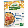 Cascadian Farm Honey Oat Crunch Cereal With Almonds Organic 14.4 Oz