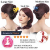 Rc Roche 6 Pcs Octopus Hair Clip Claw For Women Thick Hair Large Black