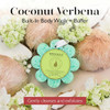Spongellé Coconut Verbena Wild Flower Bath Sponge Built In Body Wash And Body Scrubber Shower Loofah Sponge For Women 14 Plus Uses