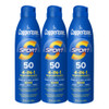Coppertone Sport Sunscreen Spray Spf 50 Multipack 3 X 5.5 Fl Oz