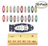 20Pcs Pack 2 Inch No Slip Snap Hair Clips Ribbon Wrapped Barrettes For Girls Toddlers Kids Women Accessories 20Pcs