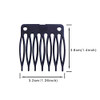 50 Pcs Hair Clip Combs For Wigs 7 Teeth Plastic Combs Black
