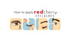 Red Cherry False Eyelashes #43 Professional - 6 Pairs