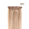 12 Clip In Hair Extensions Remy Human Hair For Women Silky Straight Human Hair Clip In Extensions 50Grams 4Pieces 18 613 Color