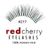 Red Cherry False Eyelashes #217 Black Human Hair - 6 Pairs