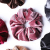 Whaline 6 Pcs Big Hair Scrunchies Velvet Elastics Large Hair Bobble Scrunchy Hairs Bands Women Soft Hairs Ties 6 Colors