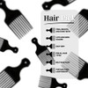 Vakly Afro Hair Pick Comb 5.25 In 4 Pack Wide Tooth Lift Picks For Curly Thick And Natural Hair Plastic Detangling Comb For Volume Wigs And