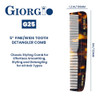 Giorgio G25 Finetooth And Widetooth Pocket Comb Hair Styling Comb For Men And Women Handmade Beard Combs For Men Barber Combs For Grooming