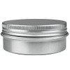 24 Pack 2 Oz 60Ml Screw Top Round Aluminum Tin Cans Metal Tin Storage Jar Containers With Screw Cap For Lip Balm Cosmetic Candles Salve Make