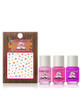 Piggy Paint Nail Polish Non Toxic Rainbow Party 3 Color Plus Nail Art Set