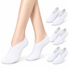 Hotop 3 Pairs Cotton Moisturizing Socks For Dry Feet Overnight White