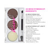 Ruby Kisses Go Brow Eyebrow Kit Dual Shade Powder And Wax Includes 3 Stencils Perfect For Shaping And Defining Natural Brow Look Ideal For