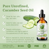 Bella Terra Oils Cucumber Seed Oil 16Oz A Tribute To Cucumber S Vitality Packed With Silica And Tocopherols An Essential For Radiant Skin