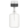 Akoak Pack Of 2 Push Down Empty Lockable Pump Dispenser Bottle For Nail Polish And Makeup Remover 200Ml 6.8Oz Black Top Cap