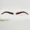 Airao Swiss Lace Base Human Hair Eyebrows 1 Pair Style 5 2 Darkest Brown
