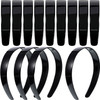 Hestya 20 Pcs Black Plastic Headbands 1 Inch Wide With Teeth For Women
