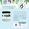 Zatural Castor Body Butter 8 Fl Oz Castor Oil Raw Shea Butter Moisturizing Skin Hair Body 100 Percent Natural Clean Simple Ingredients