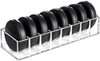 Hblife Clear Acrylic Makeup Compact Organizer 8 Spaces Vanity Organizer Stand Eyeshadow Pallet Storage For Lipstick Bronzer Powder
