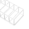 Hblife Clear Acrylic Makeup Compact Organizer 8 Spaces Vanity Organizer Stand Eyeshadow Pallet Storage For Lipstick Bronzer Powder