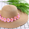 Whaline Daisy Flower Headband Sunflower Hair Wreath Women Girl Floral Headpiece For Summer Decoration Wedding Party Hippie Halloween