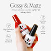 Kupa Gelfinity Base Coat And Glossy Top Coat Duo Set No Wipe Long Lasting Soak Off Formula Chip Resistant Uv Led Gel Polish 0.5 Fl Oz Pack