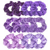 Jaciya Satin Silk Scrunchies For Women Ponytail Holders Purple