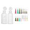 2Pcs Jagua Henna Temporary Tattoo Kit Applicator Bottles With 16 Tips Needles For Henna Tattoo Cone Tattoo Bottle Kits Qty 2 And 16 Tips