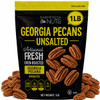 Whole Shelled And Dry Roasted Georgia Pecans Unsalted 1 Lb. Vegan And Keto Friendly Oven Roasted In Small Batches For Added Freshness Farm