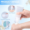 Upstore 20Pcs 20Ml Refillable Plastic Squeeze Tubes Matte Flip Cap Travel