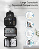 Maliton Toiletry Bag For Men And Women Travel Toiletry Bag Hanging Toiletry Bag Hygiene Organizer With 4 Compartments Waterproof Bathroom