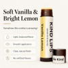 Kind Lips Vanilla Lemon Lip Balm 3 Pack Usda Organic With Beeswax