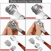 Yimart Foot Corn Removal Cutter Scraper With 10 Blades Cuticle Dead Skin Callus Remover Stainless Steel Professional Pedicure Tool Set