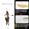 Icyang 3 Pack Feather Hair Clips For Women Boho Hippie Hair Extensions