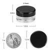 Accmor 100 Pieces 3G Empty Sample Containers With Lids Cosmetic Jars With 5 Pieces Mini Spatulas