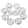 Healthcom 50 Pcs 5 Gram Diamond Shaped Clear Jars Empty Refillable Cosmetic Sample Jars Makeup Plastic Jar With Lid Cosmetic Trial Case