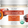 Velona Usda Organic Palm Kernel Oil 16 Fl Oz Cold Pressed In Jar