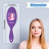 Ahlsenl 4 Pack Detangler Hair Brushes Anti Static Massage Comb Hair Brush For Women Girls Curly Straight Long Or Short Hair