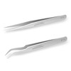 Lankiz Lash Tweezers For Eyelash Extensions Lankiz Eyelash Tweezers For Lash Extensions Stainless Steel Straight And Curved Volume Lash